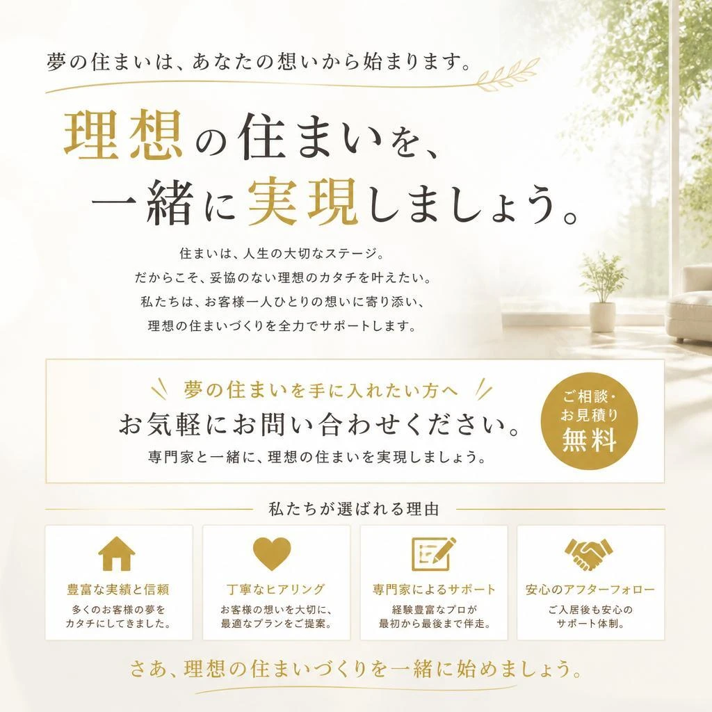 理想の住まいを実現するために