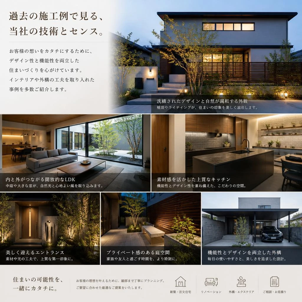 実績紹介：施工例とそのこだわり
